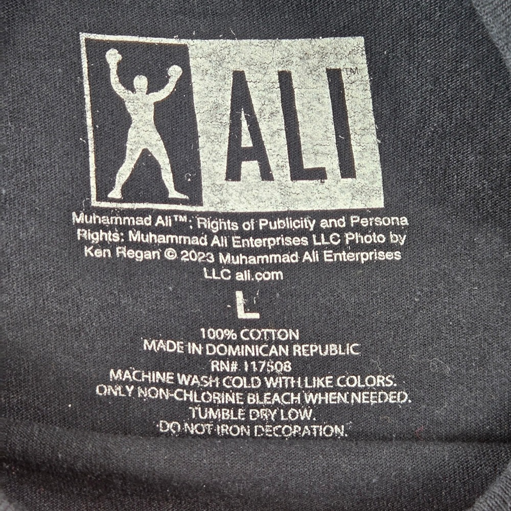 Muhammad Ali T-Shirt Mens Large Black World Champion Boxing Graphic Tee (T7) - Picture 2 of 10